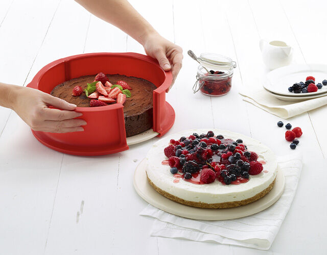 receta de tarta con la colaboración de lékué