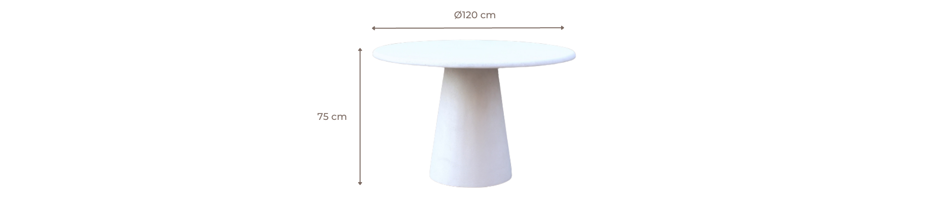 Mesa de comedor de madera de acacia y cemento Kurli