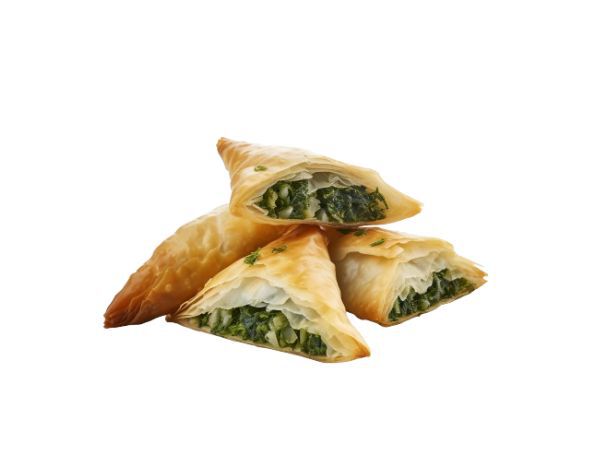 Receta de Triángulos veganos de Spanakopita