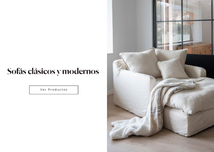 Sofás clásicos y modernos