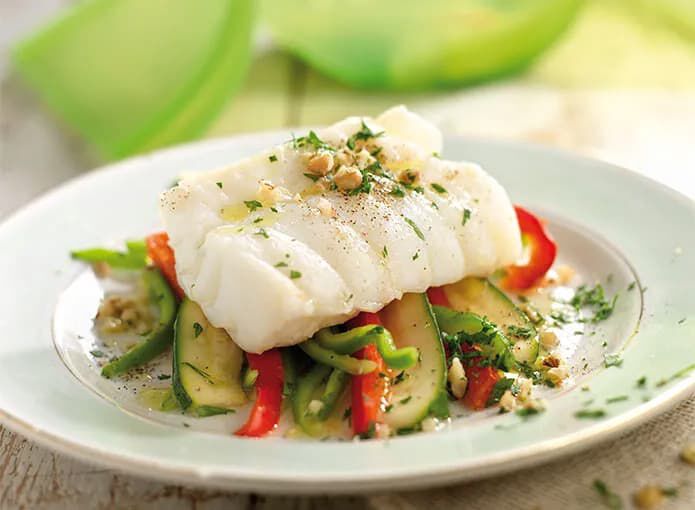 receta de pescado con verduras