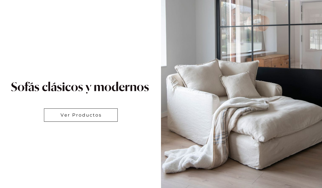 Sofás clásicos y modernos