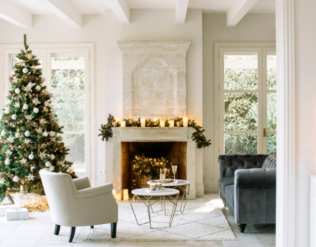 luces y guirnaldas de navidad