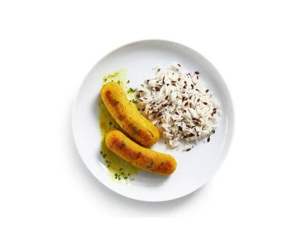 Receta de Salchichas de tofu y curry