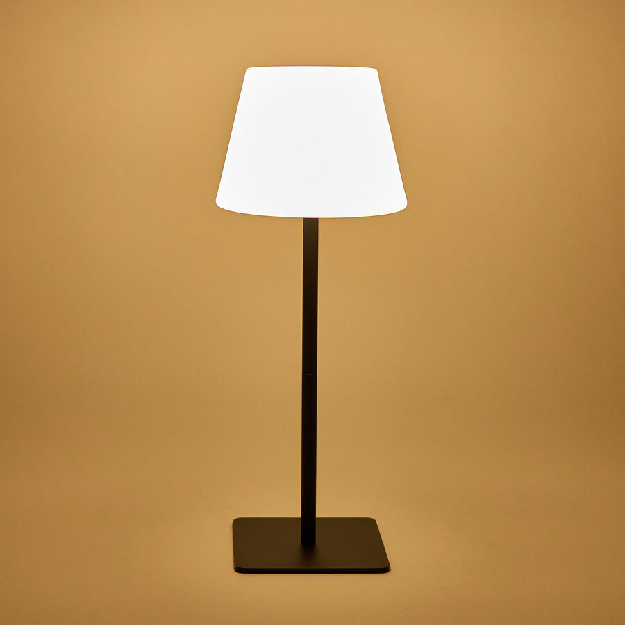 Lámpara de mesa para exterior LED con USB Ø15x38cm