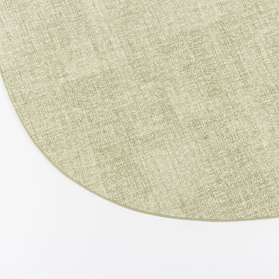 Mantel individual oval reversible verde Tiffany 48x33cm