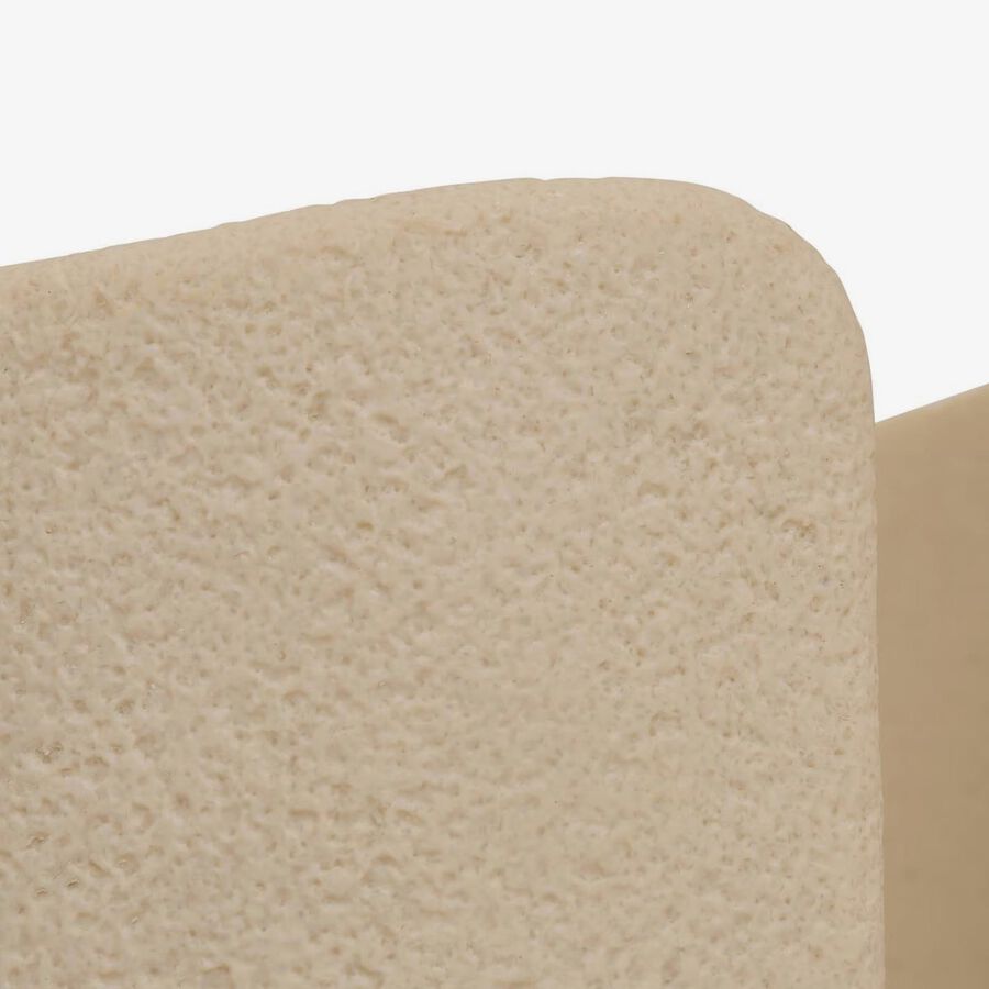 Portarrollos con reserva Olen de resina beige 13x33,5cm