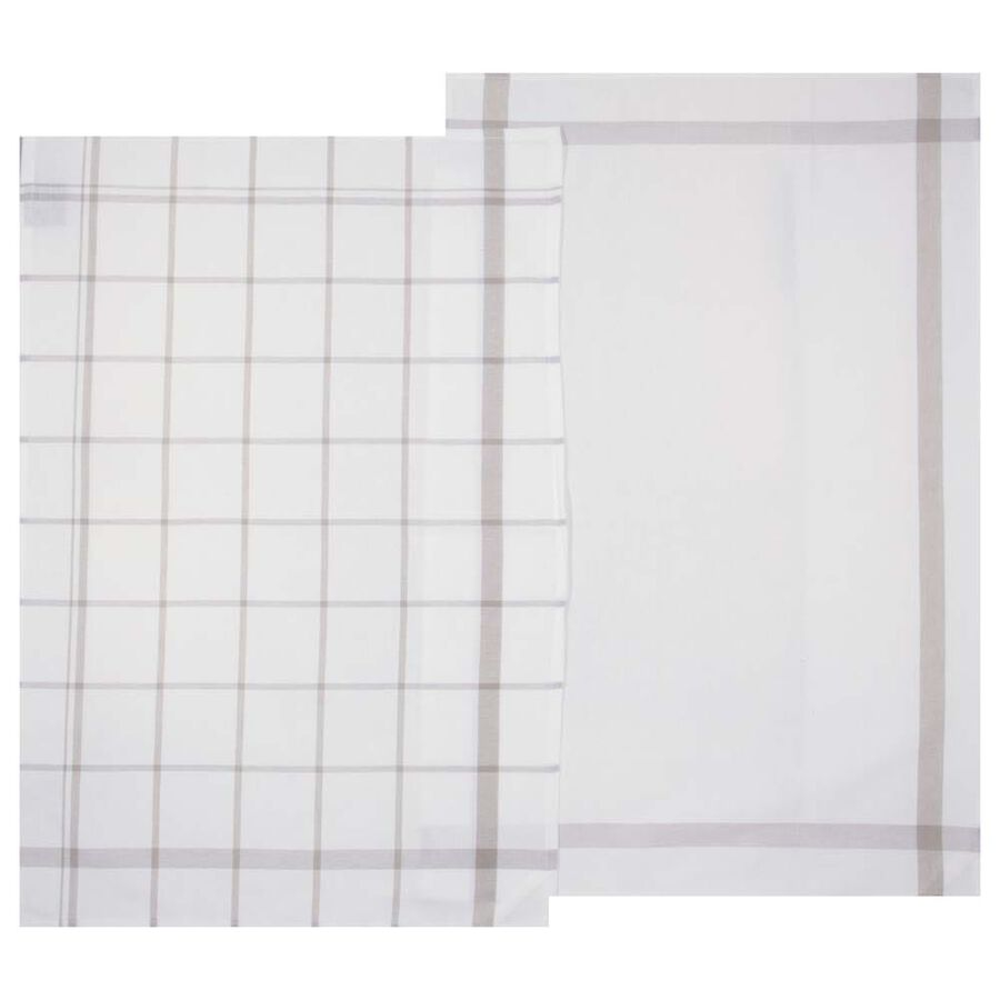 Set de 2 paños de algodón marrón 70x45cm