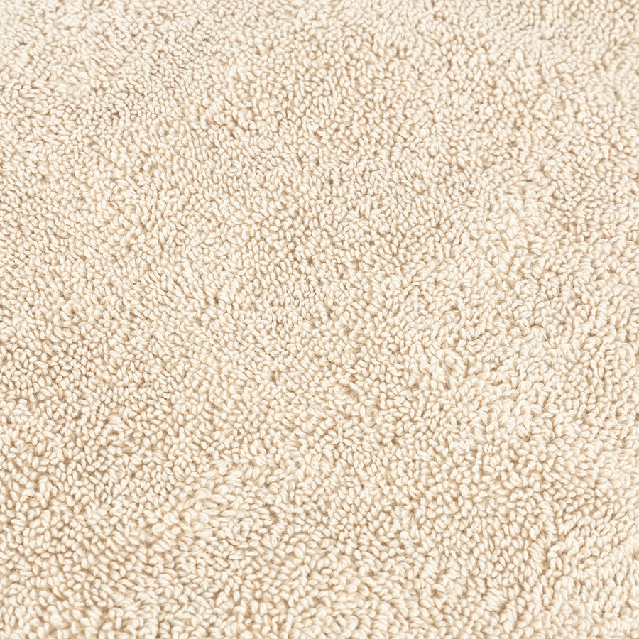 Alfombra de baño de algodón beige Vic 70x50cm