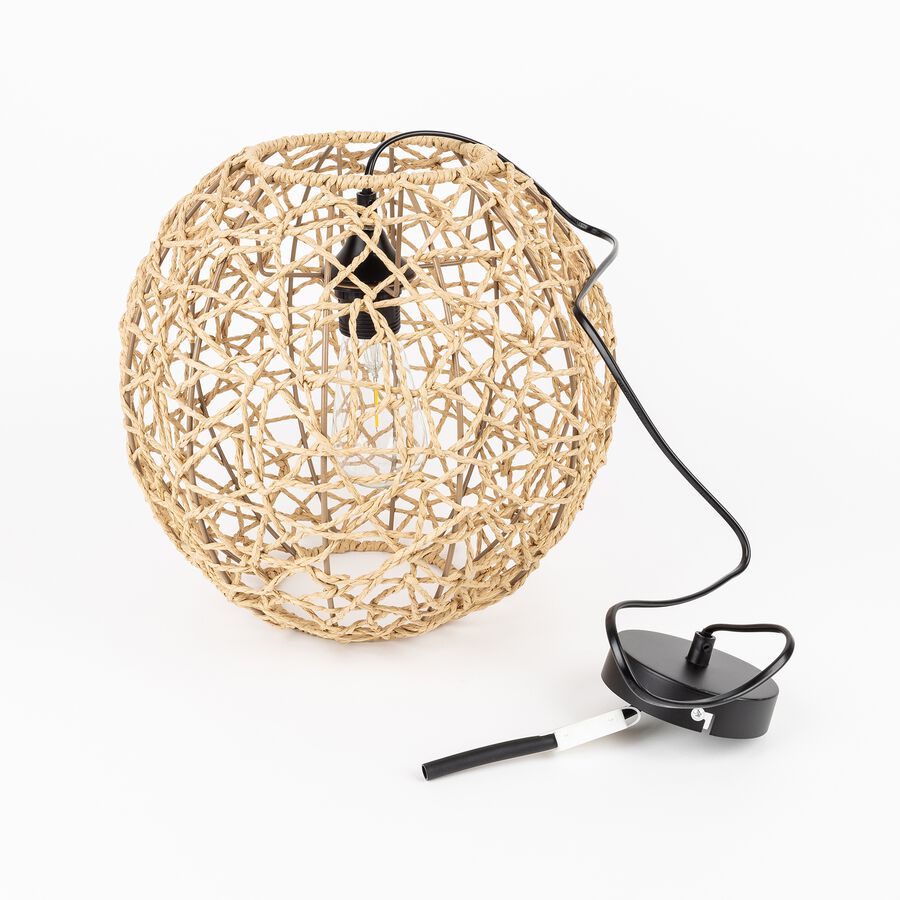 L&aacute;mpara de techo de fibra natural &Oslash;30cm