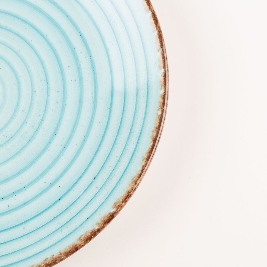 Plato llano azul Eo Turquoise Ø25cm