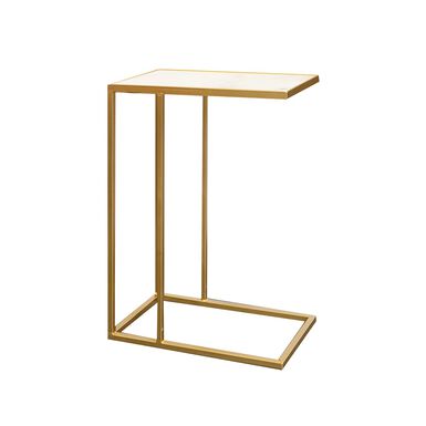 Mesa dorada sobre m&aacute;rmol 46x25x64cm Clau&Chloe