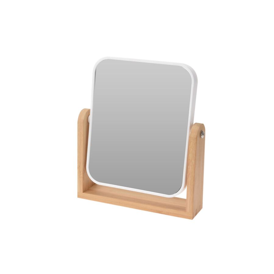 Espejo de baño de bambú