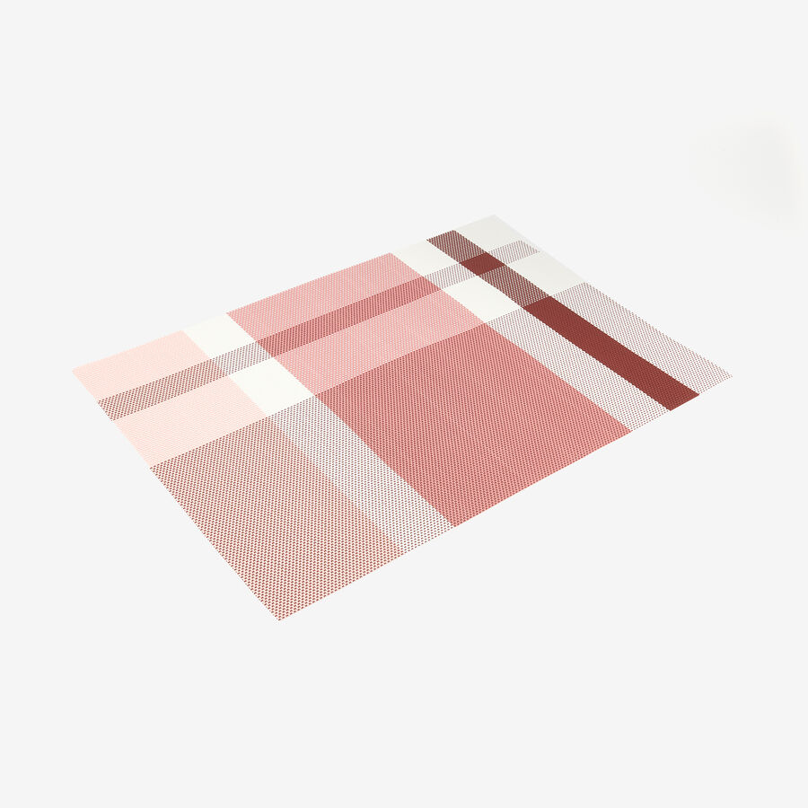 Mantel individual cuadros rojo 45x30cm