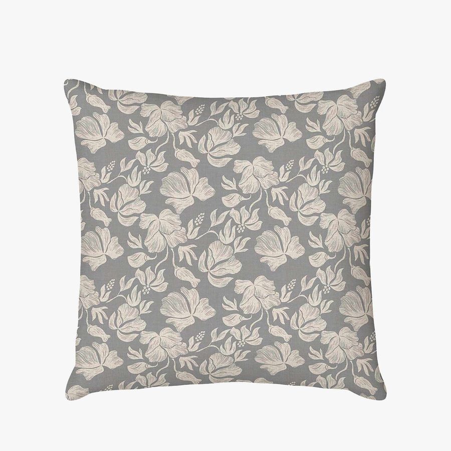 Funda de coj&iacute;n de lino blossom Botanicals 45x45cm Clau&Chloe