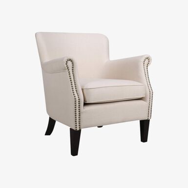 Butaca de poliéster beige Aurora 76x78x79cm Clau&Chloe