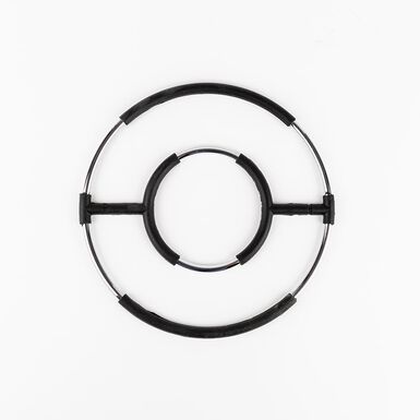 Salvamanteles redondo metal negro