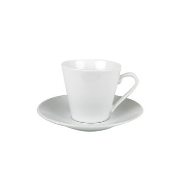 Set de 6 tazas de caf&eacute; de porcelana 90cl