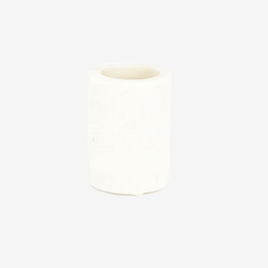 Vaso portacepillos de m&aacute;rmol Mel &Oslash;7,6x10cm