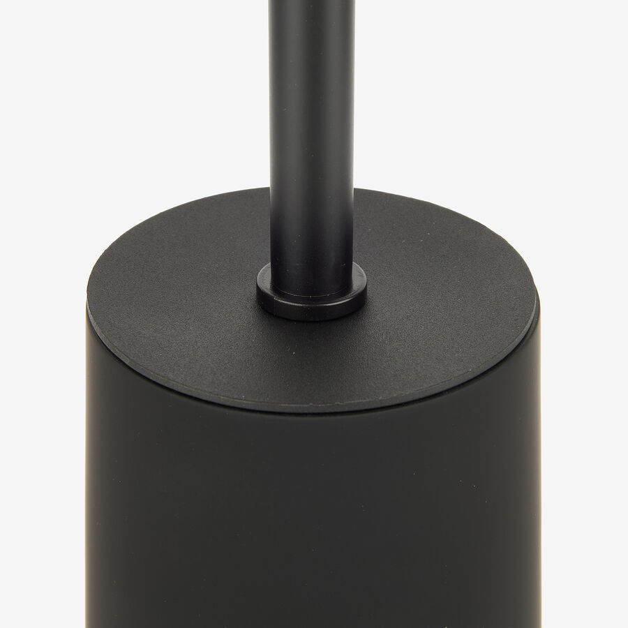 Escobillero negro de poliresina Carbon &Oslash;10x40cm