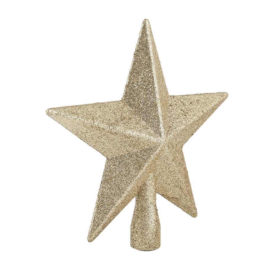 Estrella para árbol dorada 19cm