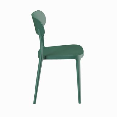 Silla de comedor de polipropileno verde Nesta 45x42x77cm