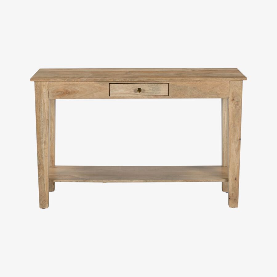 Consola de madera de mango Tallin 120x40x76cm