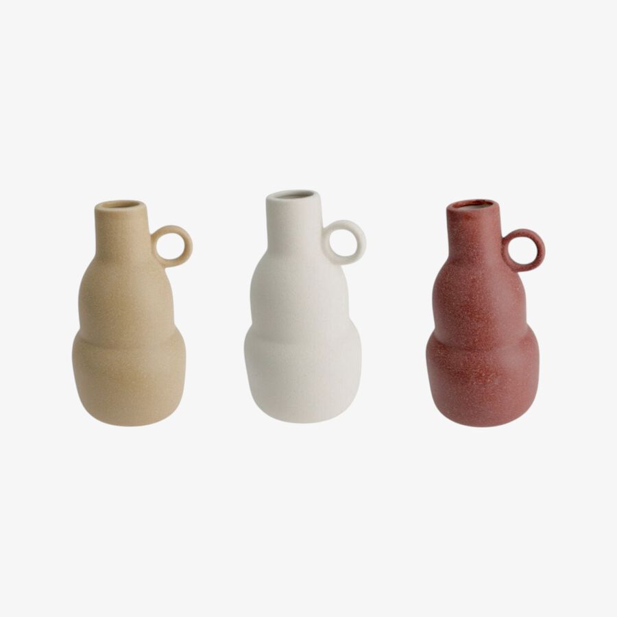 Jarrón de cerámica 20cm en varios colores