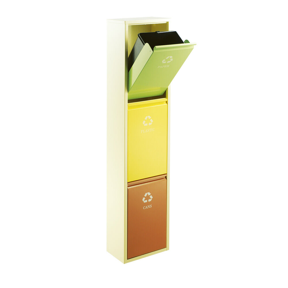 Cubo de reciclaje Vertical 45L