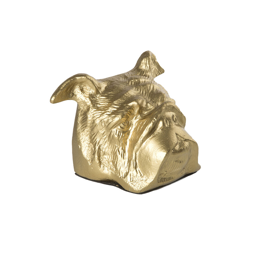 Sujetalibros dorados Dog 13,5x18cm