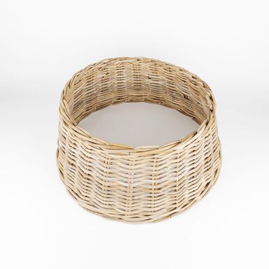 Cubremaceta de &aacute;rbol de Navidad de rat&aacute;n natural &Oslash;60x26cm