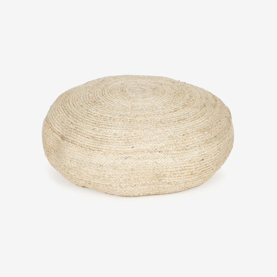 Puf de yute natural Ø60x25cm