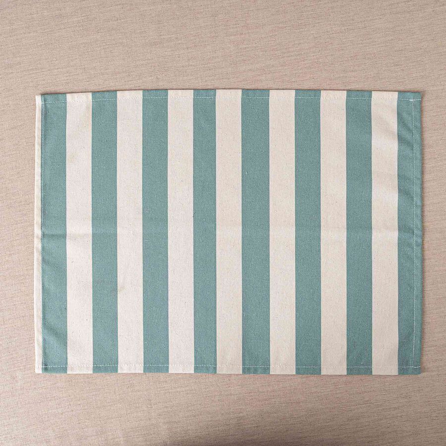 Set de 2 manteles individuales verde y blanco Calma 33x45cm