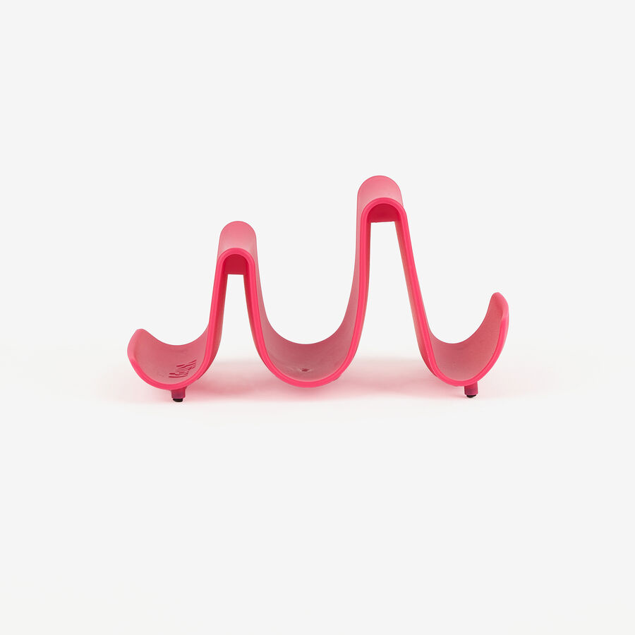 Soporte de cocina de pl&aacute;stico rojo 8x7x13cm