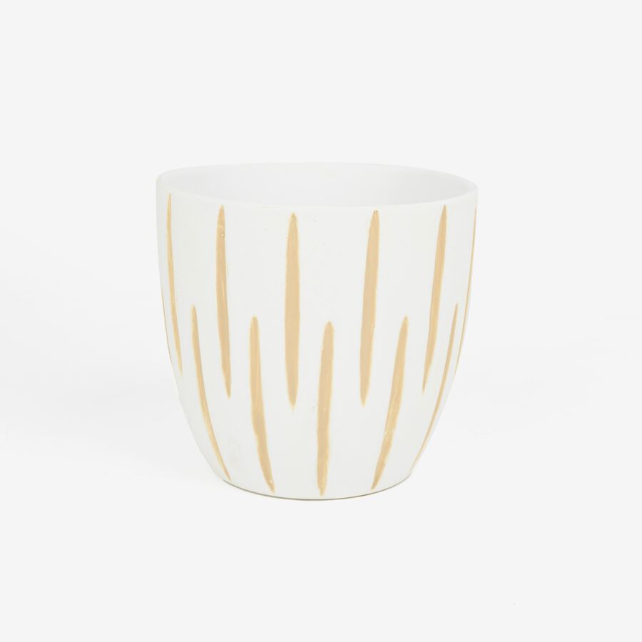 Macetero blanco en varios modelos Ø13cm