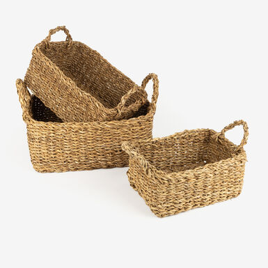 Cesta de fibra natural Riet disponible en varias medidas