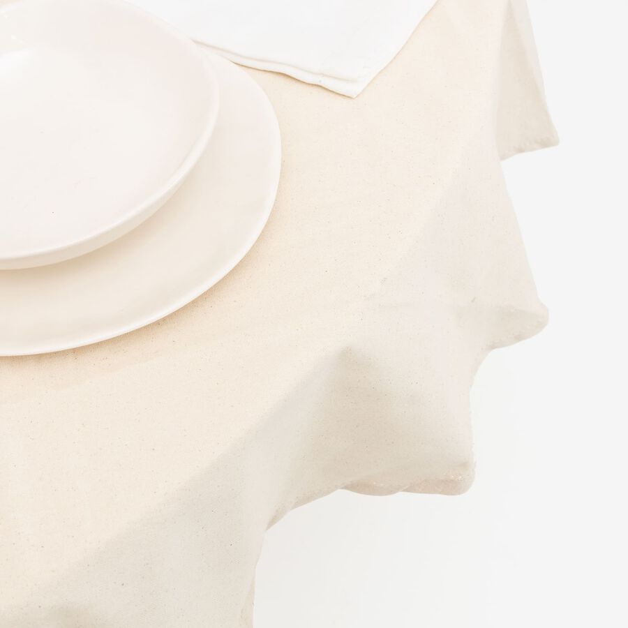 Mantel de algod&oacute;n natural Vainica &Oslash;160cm