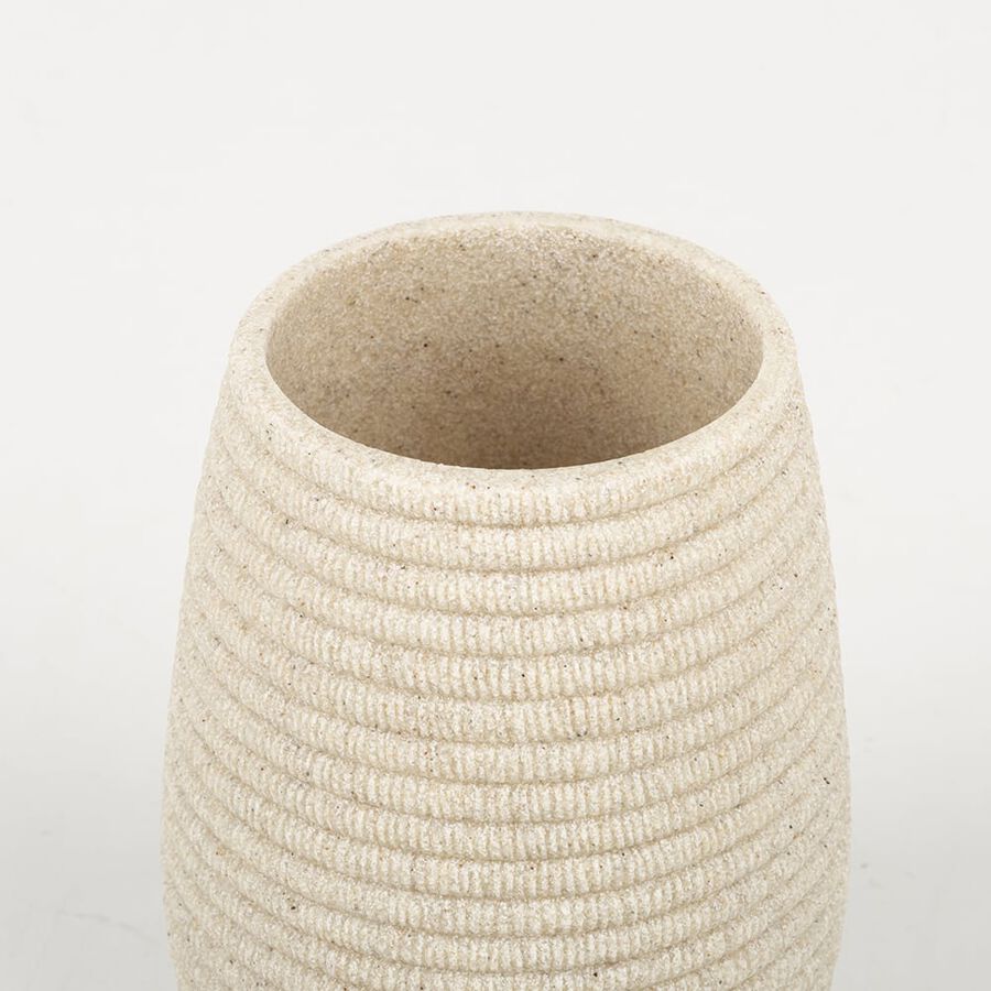 Vaso Portacepillos efecto Piedra &Oslash;8x11cm