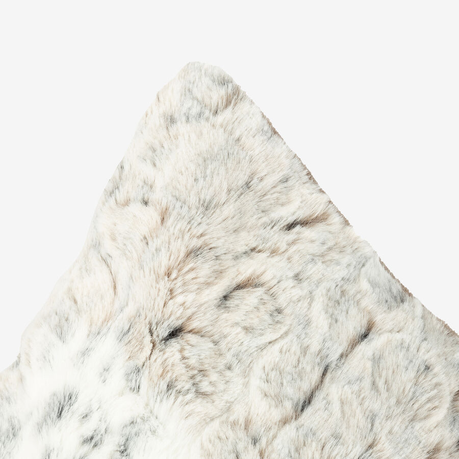 Funda de cojín de poliéster Leopardo de las nieves 45x45cm