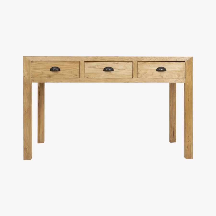 Consola de madera olmo reciclada Ruan Clau&Chloe 130x50x80cm