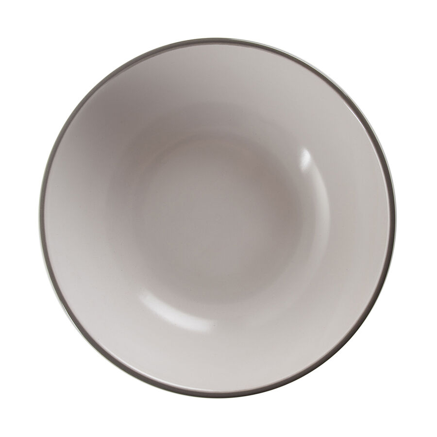 Vajilla de 19 piezas de gres blanca Rustik