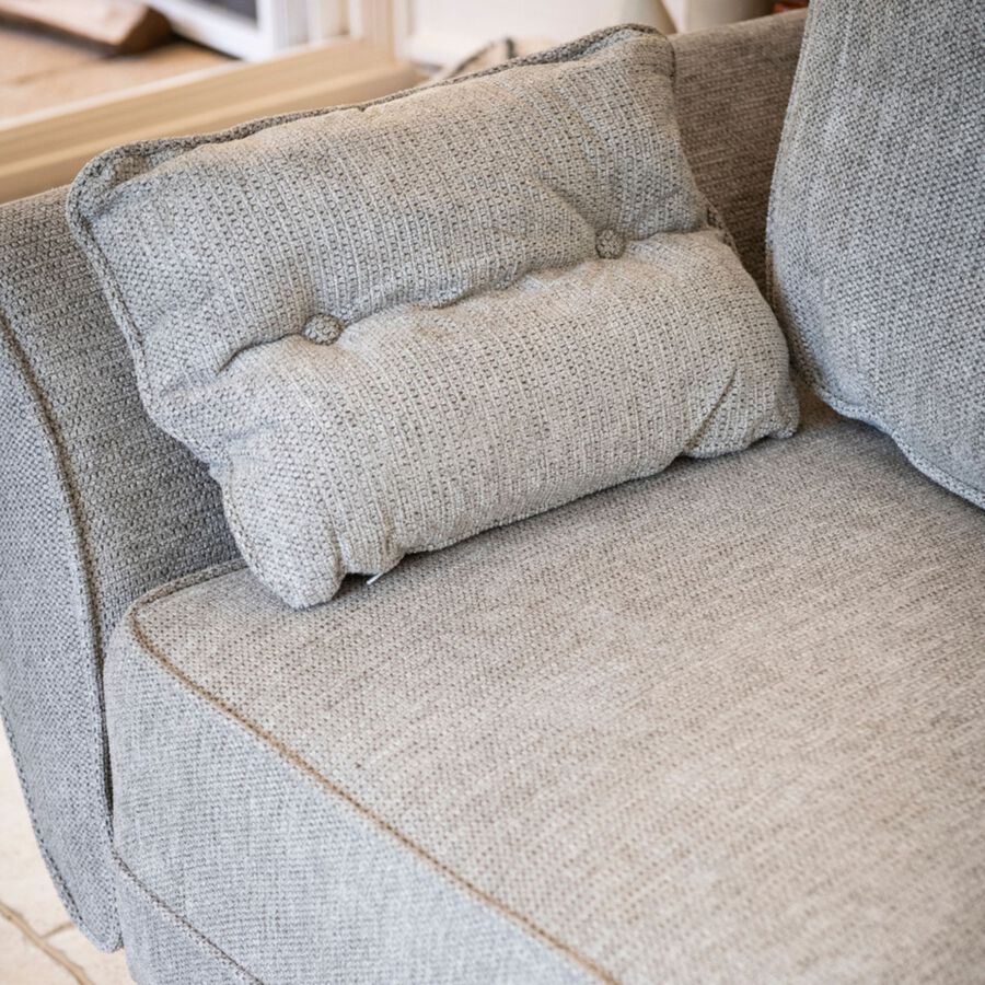 Sofá cama de 3 plazas gris Fules 212x85x85cm