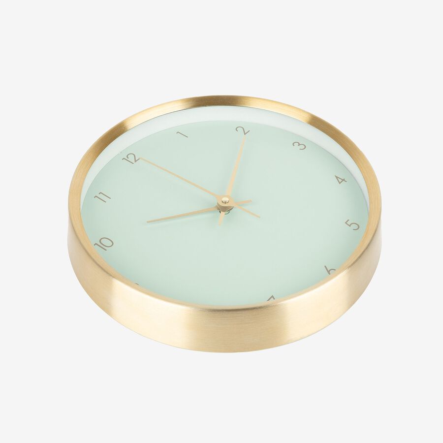 Reloj de pared verde Ø26cm