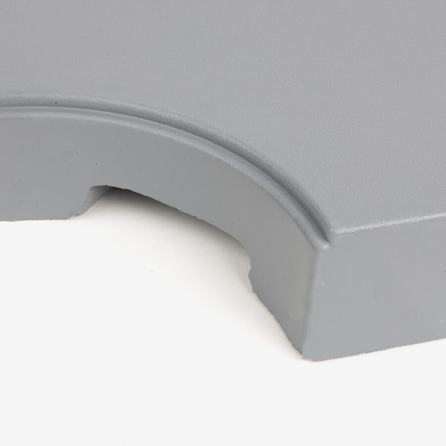 Pie de parasol lateral gris de hormig&oacute;n Diani 25kg