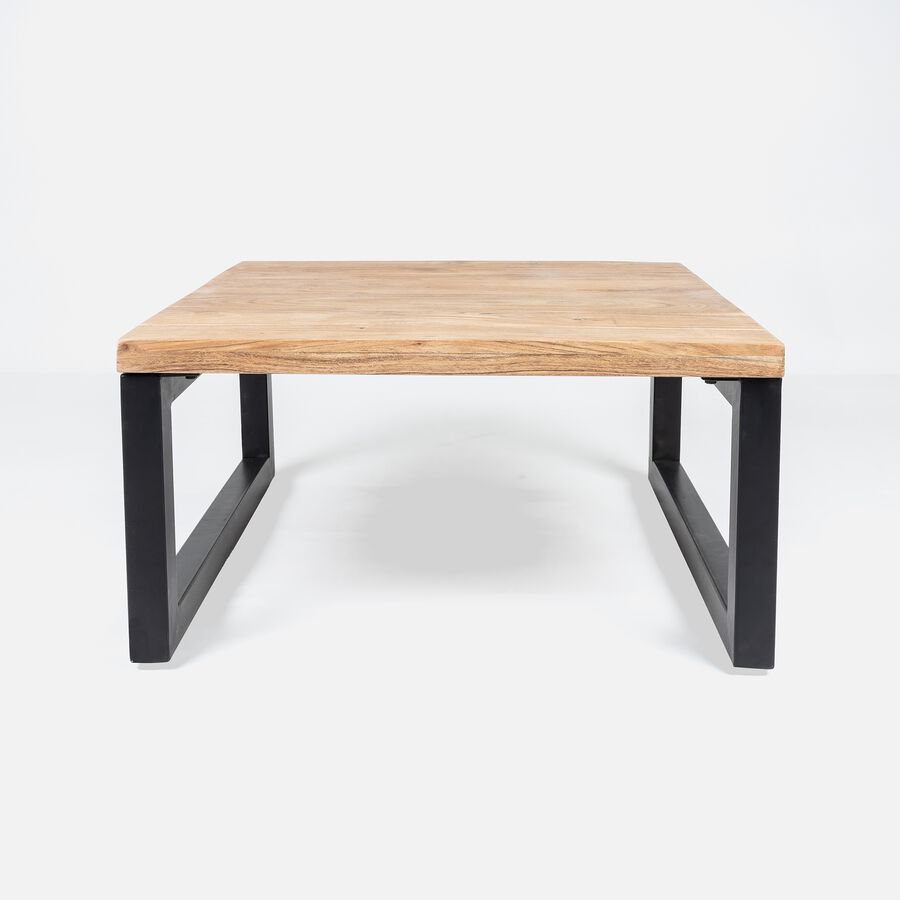 Mesa de centro de madera Gante de acacia 80x80x40cm