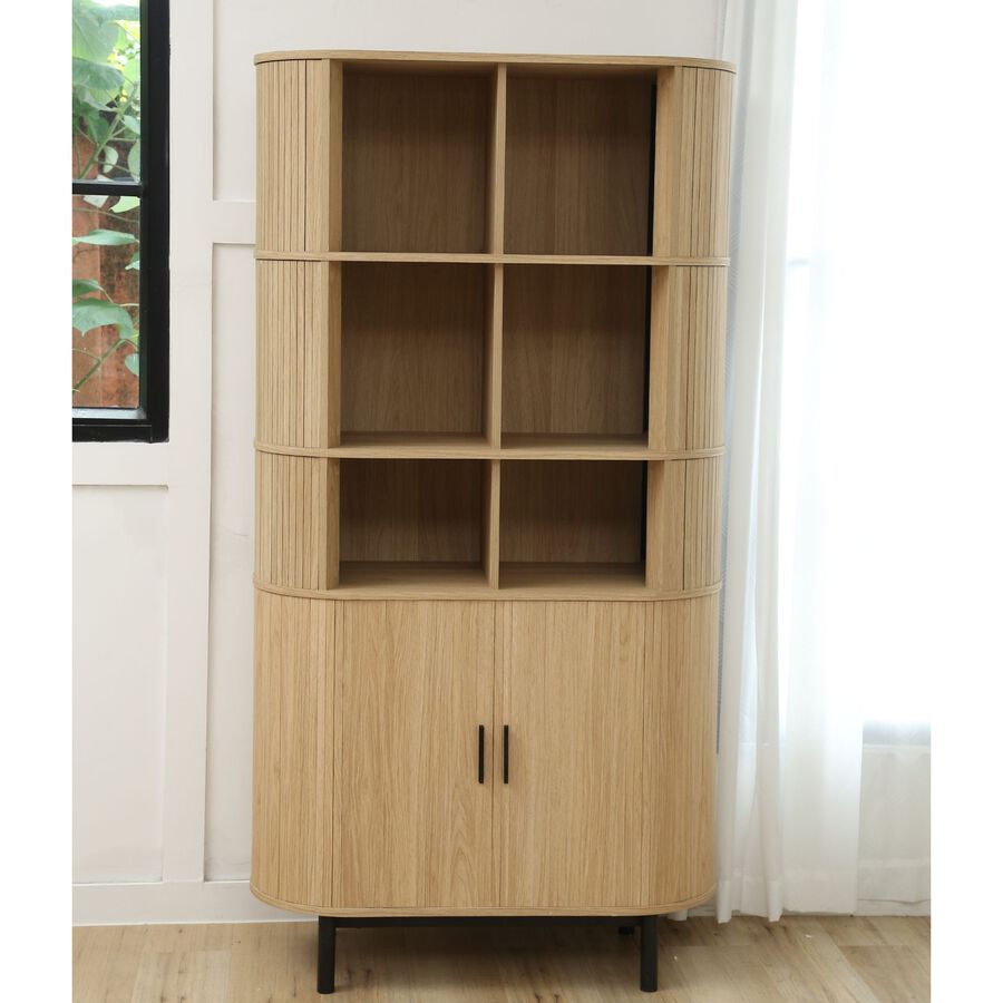 Estanter&iacute;a de madera MDF Medan 90x40x172,5cm