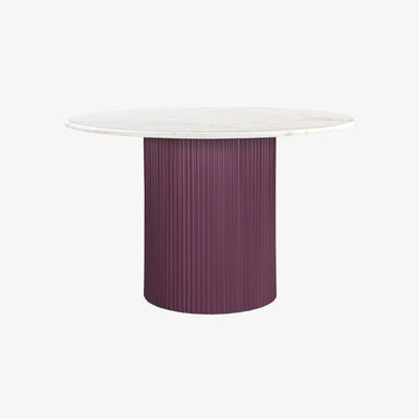 Mesa de comedor de madera de mango y mármol Zurich Ø120x76cm Clau&Chloe