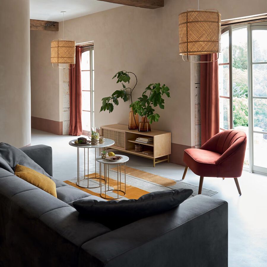 Mueble de TV de 1 puerta de rat&aacute;n Moren