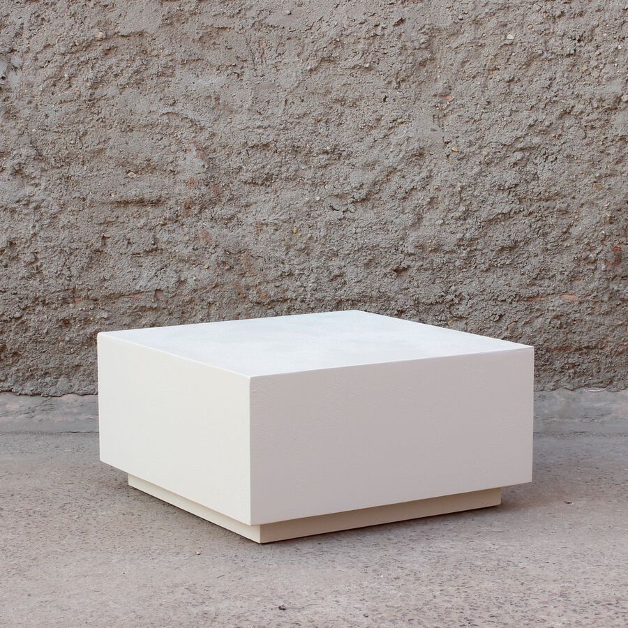 Mesa de centro de microcemento Kurli 80x80x40 Clau&Chloe
