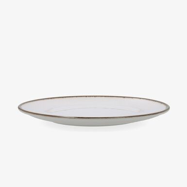Plato llano blanco de porcelana Pietra &Oslash;27cm